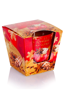 Vonná svíčka ve skle Golden Christmas 115 g