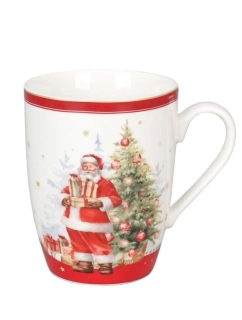 Porcelánový hrnek Šťastný Santa 360 ml