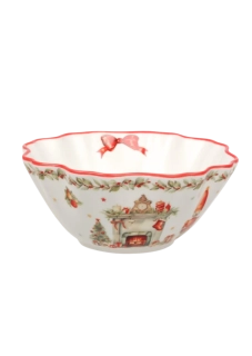 Vánoční porcelánová miska Vintage Christmas 12 cm