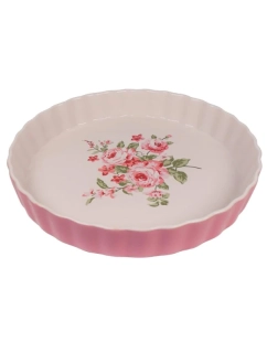 Keramická forma na koláč – pastelově růžová Bella 26,5 cm 