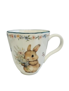 Porcelánový jarní hrnek se zajíčkem 350 ml