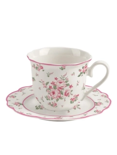 Porcelánový šálek s podšálkem Bella 300 ml 