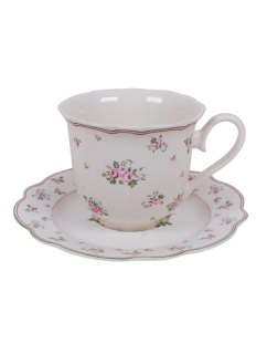 Porcelánový šálek s podšálkem LISA 300 ml